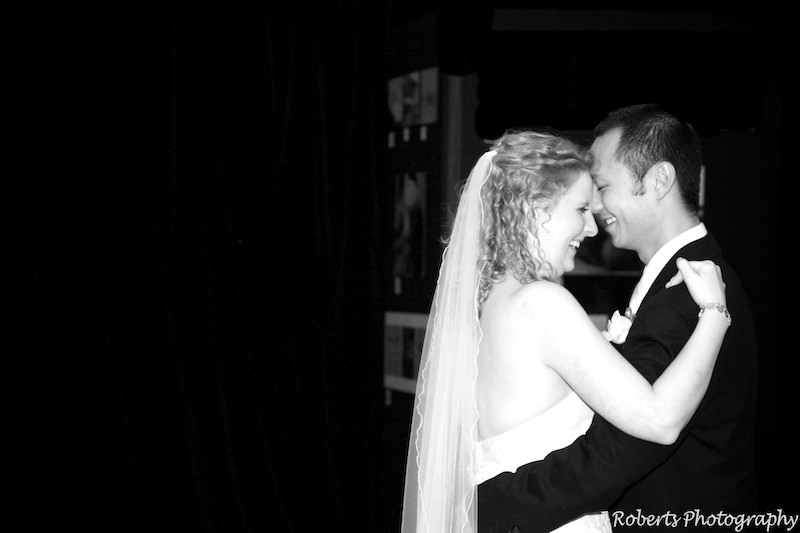 B&W bridal waltz - wedding photography sydney